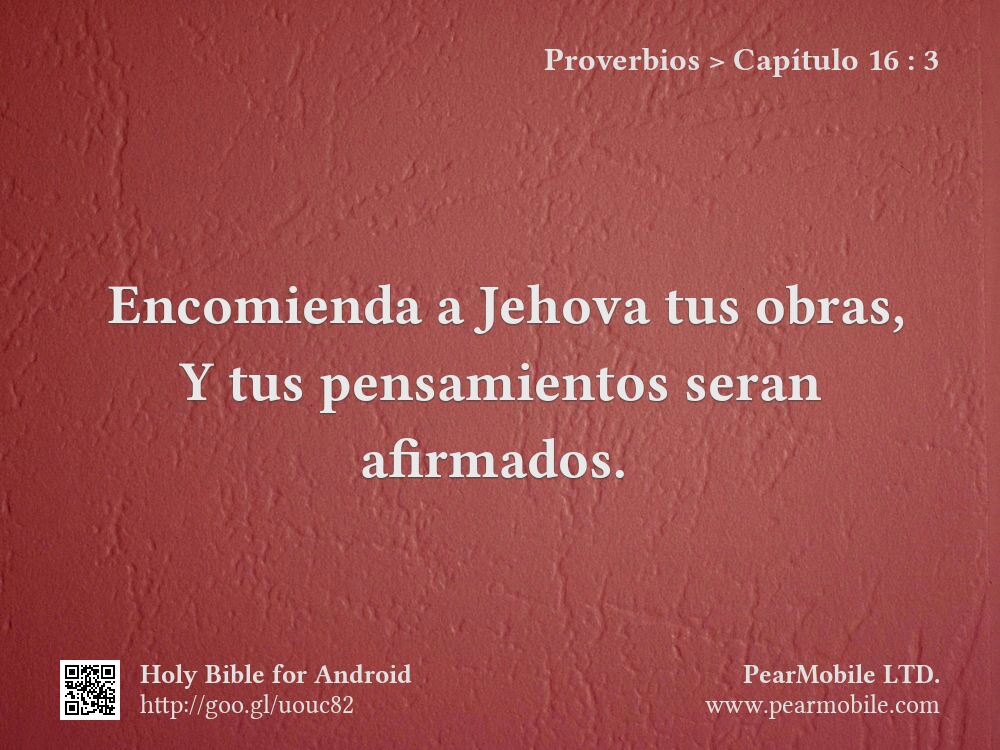 Proverbios, Capítulo 16:3
